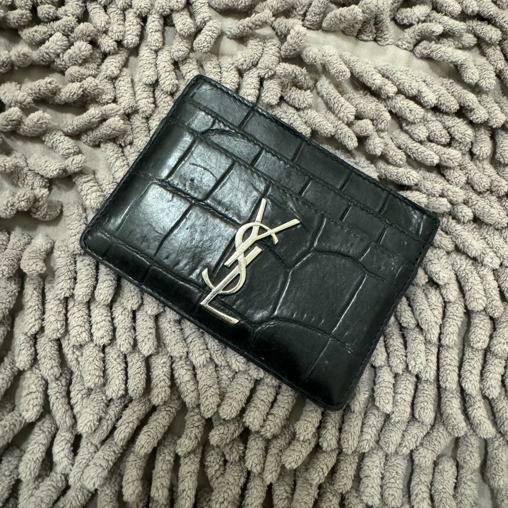 YSL Black Card Wallet